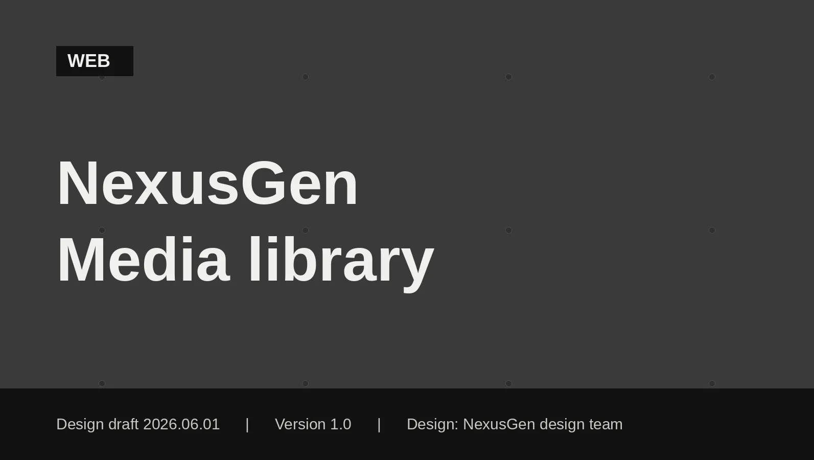 Cover of the Media library design file