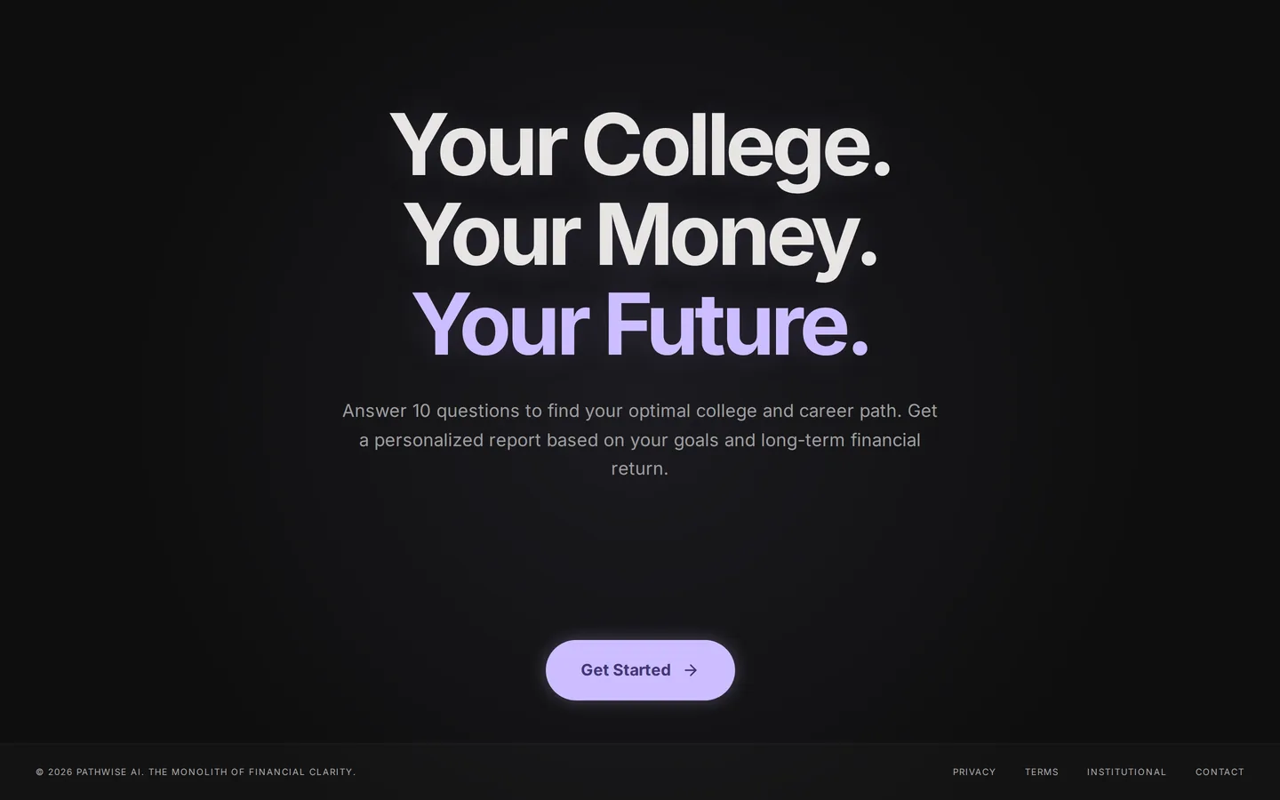 PathWise landing page